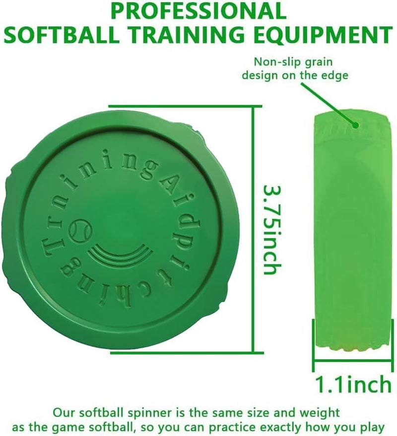 Mogseek Spin Right Softball Spinner Fastpitch, 12Inches Softball Training Equipment for Pitcher Overhand Thrower Training Aid Equipment for Sports Practice Softballs & Top Collegiate Program - Image 3